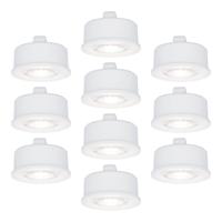 10x LED Module - Dimbaar - 3.8W 270lm - 6000K daglicht wit - Vervangt 50 Watt - GU10 fitting - Plat - Universele fitting