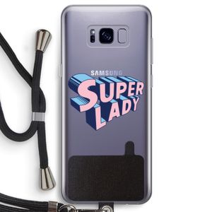 Superlady: Samsung Galaxy S8 Transparant Hoesje met koord