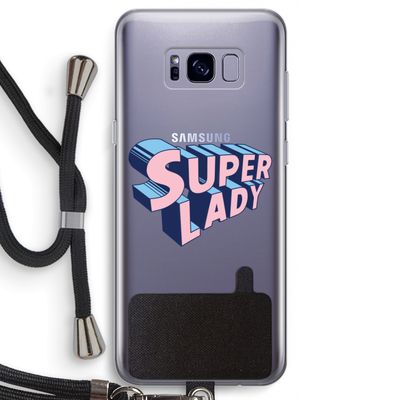 Superlady: Samsung Galaxy S8 Transparant Hoesje met koord