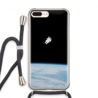 Alone in Space: iPhone 8 Plus Transparant Hoesje met koord Alone in Space: iPhone 8 Plus Transparant Hoesje met koord