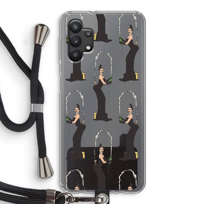 Pop Some Kim: Samsung Galaxy A32 5G Transparant Hoesje met koord