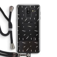 Hipster stripes: Samsung Galaxy J8 (2018) Transparant Hoesje met koord