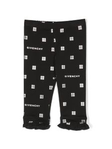 Givenchy Kids legging à motif logo monogrammé - Noir