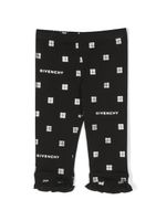 Givenchy Kids legging à motif logo monogrammé - Noir - thumbnail