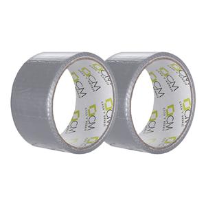 Duct tape - grijs - 2x rol - 48mm x 10m - binnen/buiten