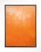 Urban Cotton Wandkleed 'Orange' 80 x 110cm in Floating Frame - black Urban Cotton Wandkleed 'Orange' 80 x 110cm in Floating Frame - black