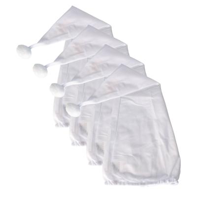 Slaap muts - 4x stuks - wit - voor volwassenen - one size