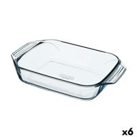 Ovenschaal Pyrex Irresistible Transparant Glas Rechthoekig 31,5 x 19,7 x 6,4 cm (6 Stuks)