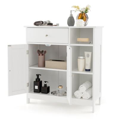 Badkamerkast Onderkast voor de Badkamer met Lade Deuren en Verstelbare Plank voor Badkamer/Woonkamer/Slaapkamer/Keuken