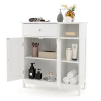 Badkamerkast Onderkast voor de Badkamer met Lade Deuren en Verstelbare Plank voor Badkamer/Woonkamer/Slaapkamer/Keuken