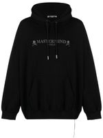 Mastermind World hoodie en coton à logo imprimé - Noir