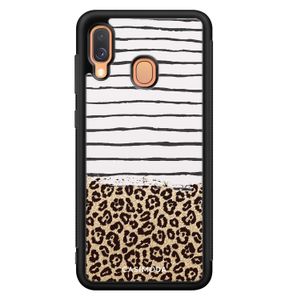 Samsung Galaxy A40 hoesje - Leopard lines
