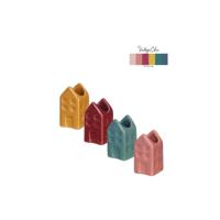 Bloemenvaas huis Amsterdam 3x3x6cm
