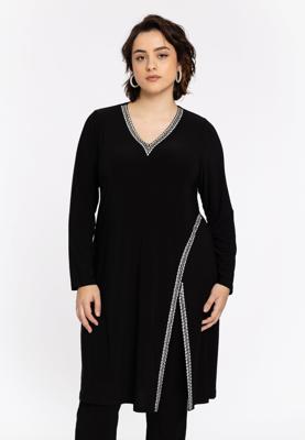 Yoek Tuniek strass | Zwart | Maat 58/60