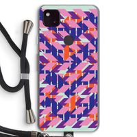 Skew Blush 3: Pixel 4a 5G Transparant Hoesje met koord