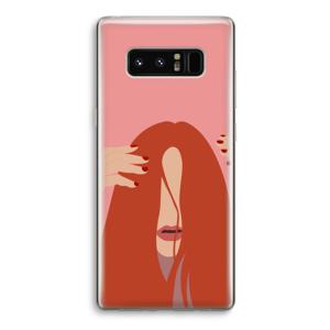 Woke up like this: Samsung Galaxy Note 8 Transparant Hoesje