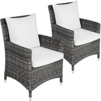 tectake - set van 2 luxe Wicker stoelen - Sanremo - 404630 - thumbnail