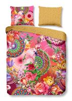 HIP Dekbedovertrek "mandala's, bloemen en roze papegaai" - Multi - (240x200/220 cm) - Katoen Satijn