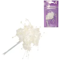 Kunstbloemen Pearl crème 12 stuks | 24 stuks