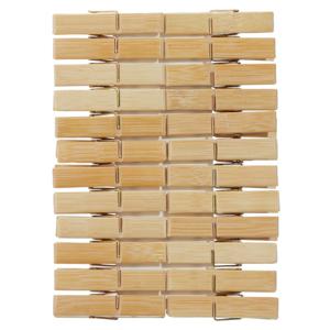 24x Houten wasgoedknijpers 7 cm   -