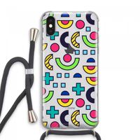 8-bit N°6: iPhone XS Max Transparant Hoesje met koord