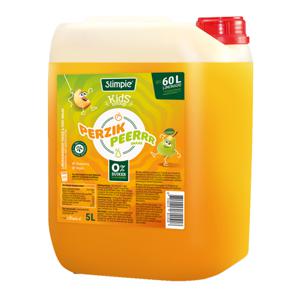 Slimpie - Perzik Peerrr Kids Siroop - 5 ltr