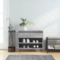 VidaXL Schoenenkast 70x36x60 cm bewerkt hout betongrijs