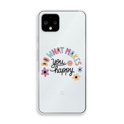 Happy days: Pixel 4 Transparant Hoesje