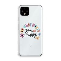 Happy days: Pixel 4 Transparant Hoesje