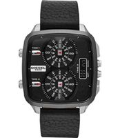 Horlogeband Diesel DZ7302 Leder Zwart 24mm