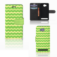 Huawei Y3 2 | Y3 II Telefoon Hoesje Waves Green - thumbnail