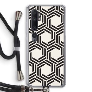 Geometrisch patroon: Xiaomi Mi Note 10 Pro Transparant Hoesje met koord