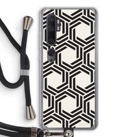 Geometrisch patroon: Xiaomi Mi Note 10 Pro Transparant Hoesje met koord