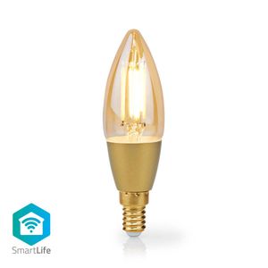 Nedis SmartLife LED Filamentlamp | Wi-Fi | E14 | 470 lm | 4.9 W | 1 stuks - WIFILRF10C37 WIFILRF10C37