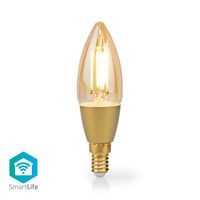 Nedis SmartLife LED Filamentlamp | Wi-Fi | E14 | 470 lm | 4.9 W | 1 stuks - WIFILRF10C37 WIFILRF10C37 - thumbnail