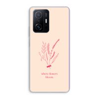 Where flowers bloom: Xiaomi 11T Transparant Hoesje