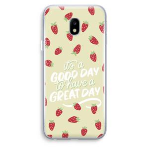 Don’t forget to have a great day: Samsung Galaxy J3 (2017) Transparant Hoesje