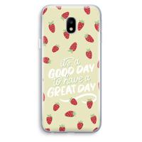 Don’t forget to have a great day: Samsung Galaxy J3 (2017) Transparant Hoesje