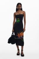 Strapless jurk - BLACK - M