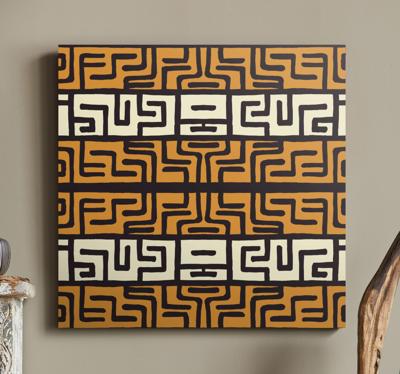 Abstract canvas schilderij Abstract patroon in afrikaanse stijl
