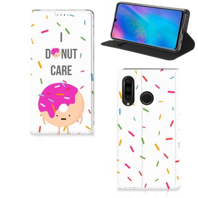 Huawei P30 Lite New Edition | Flip Style Cover | Donut Roze