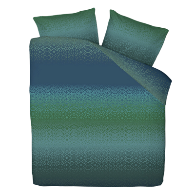 Dekbedovertrek Culture Blue - Tweepersoons (200x200 Cm) - Blauw & Groen Polyester-katoen - Patroon - Fresh And Co - Dekbed-Discounter.nl Dekbedovertrek Culture Blue - Tweepersoons (200x200 Cm) - Blauw & Groen Polyester-katoen - Patroon - Fresh And Co - Dekbed-Discounter.nl