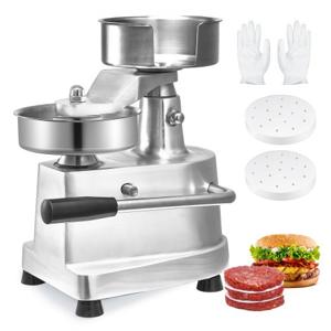 VEVOR Commerciële Burger Patty Maker 13cm Hamburger Beef Patty Maker Heavy Duty Food Grade RVS Burger Press Keuken Vlees Shaper