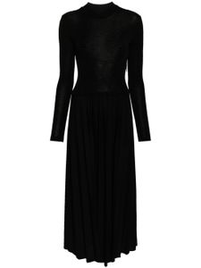 Claudie Pierlot pleated-skirt maxi dress - Noir