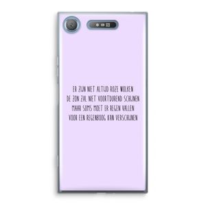 Regenboog: Sony Xperia XZ1 Transparant Hoesje
