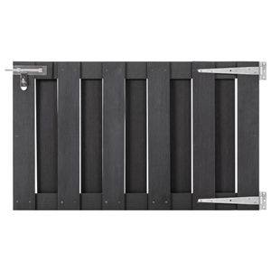 VidaXL Poort 100x60 cm hkc grijs
