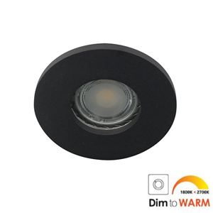 Camilla LED spot GU10 7Watt rond ZWART IP65 dimbaar