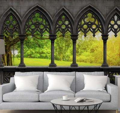 Moderne lounge 3d fotobehang behang