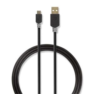 Nedis USB-Kabel | USB-A Male naar USB Micro-B Male | 480 Mbps | 1 m | 1 stuks - CCBW60500AT10 CCBW60500AT10