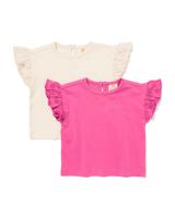 HEMA Baby T-shirts jersey - 2 stuks ecru (ecru)